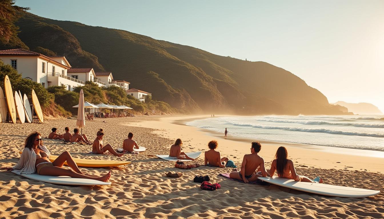 plongez dans le futur d'hossegor, le spot de surf confidentiel qui attire une nouvelle génération de parisiens branchés en quête d'authenticité et de sensations uniques sur la côte atlantique.