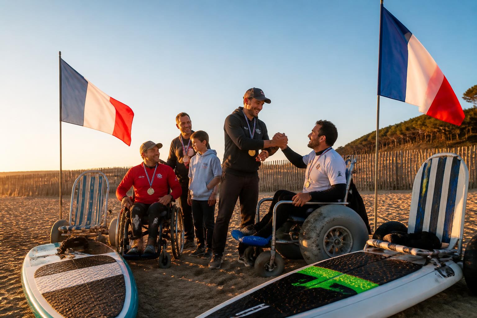 découvrez le para surf à hossegor-capbreton, où seize nouveaux champions de france ont été couronnés dans une compétition exceptionnelle mettant en lumière le talent et la passion des sportifs handisport.